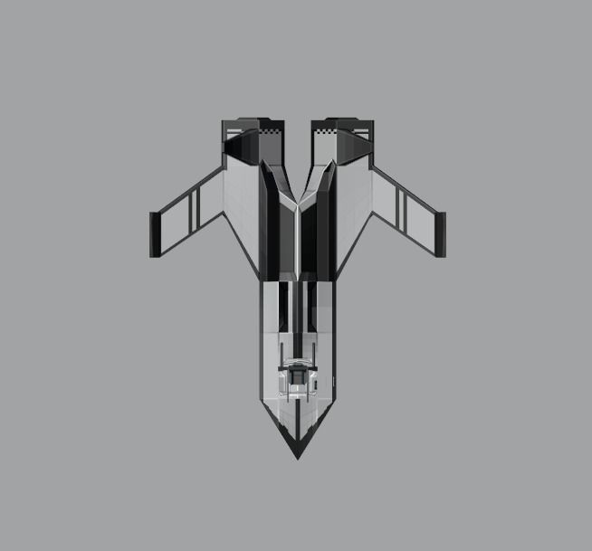 Low Poly Spaceship With Cockpit Interior Free low-poly 3D model_9