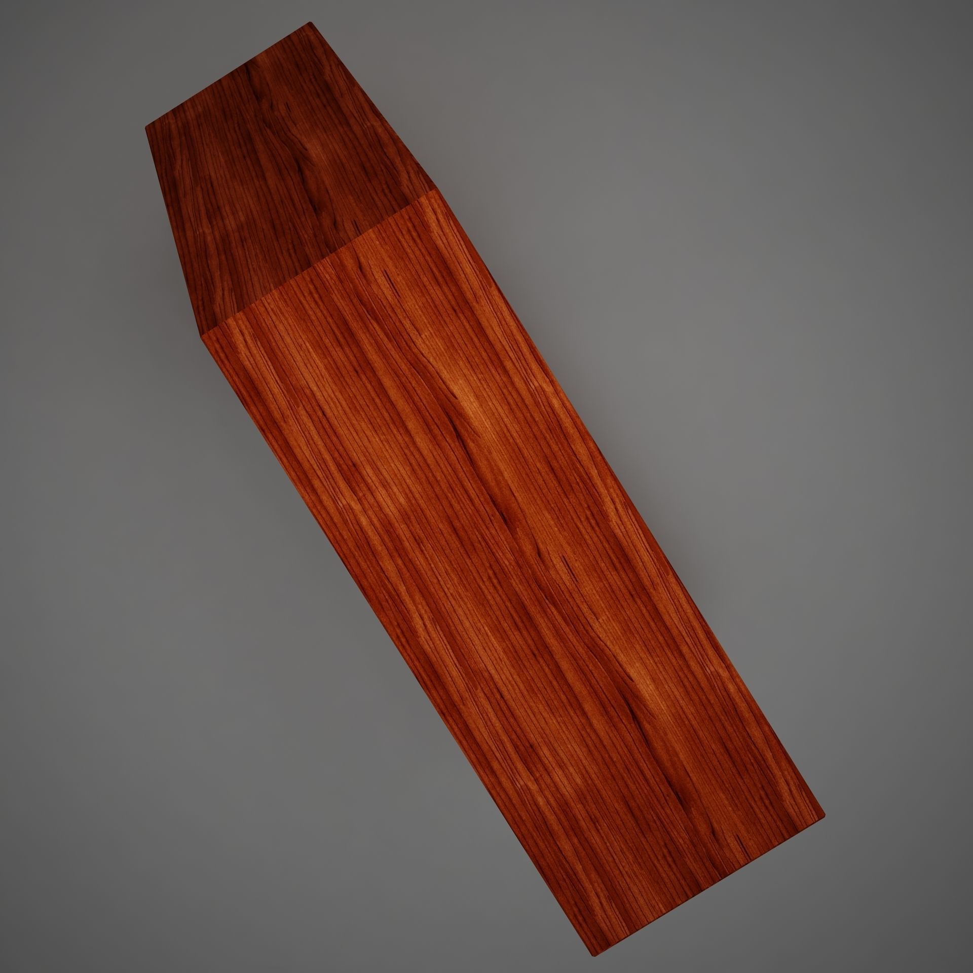 Clasical Modern Wood Lamp Low-poly 3D model_3