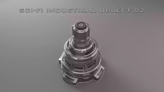 Sci-Fi Industrial Object 02 3D model