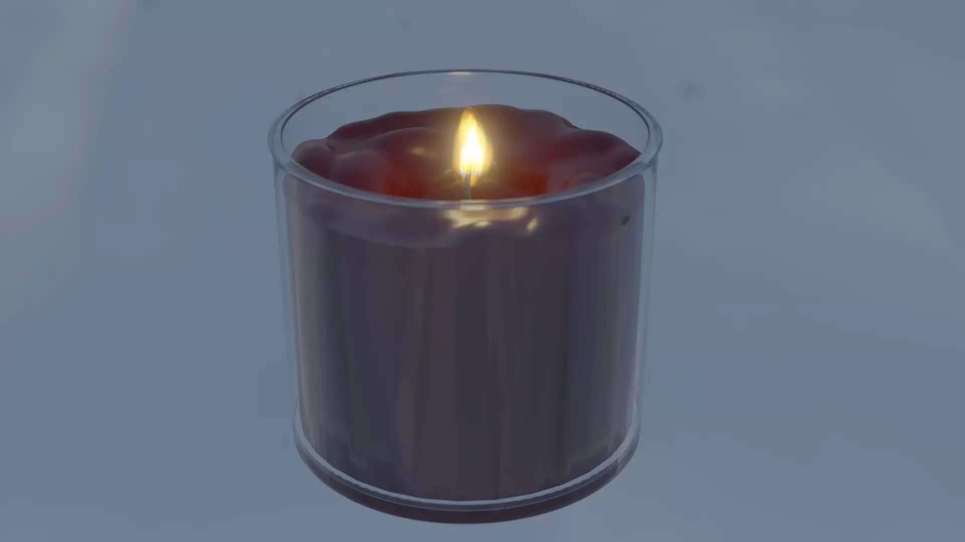 Animated Candle 3D model