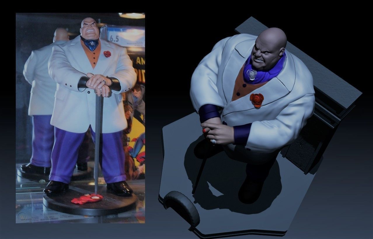 Spiderman Kingpin villan 3D print model_4