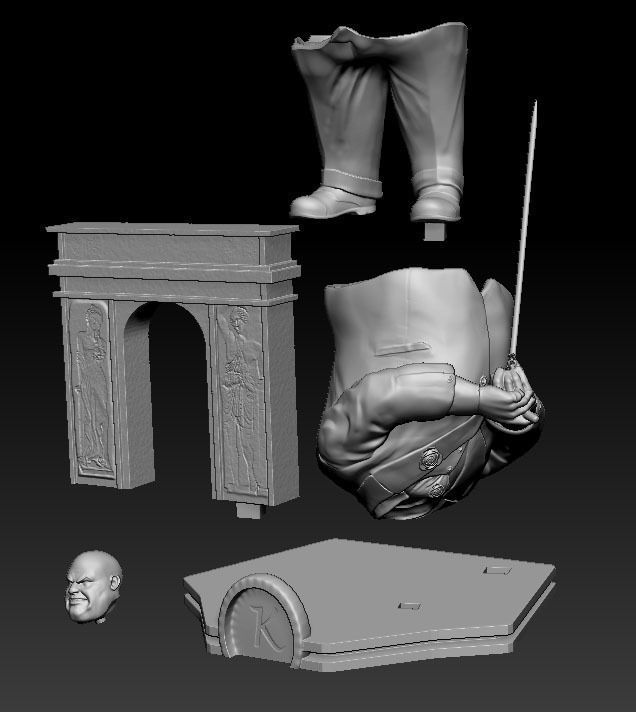 Spiderman Kingpin villan 3D print model_8