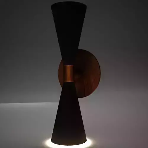 Lamp Wall Tiki Modern Low-poly 3D model