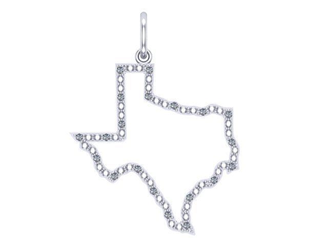 Empty Texas Earring 3D print model_5