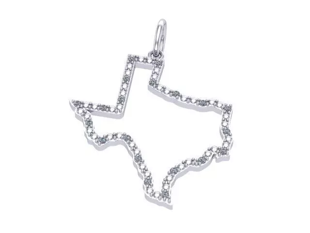 Empty Texas Earring 3D print model_0