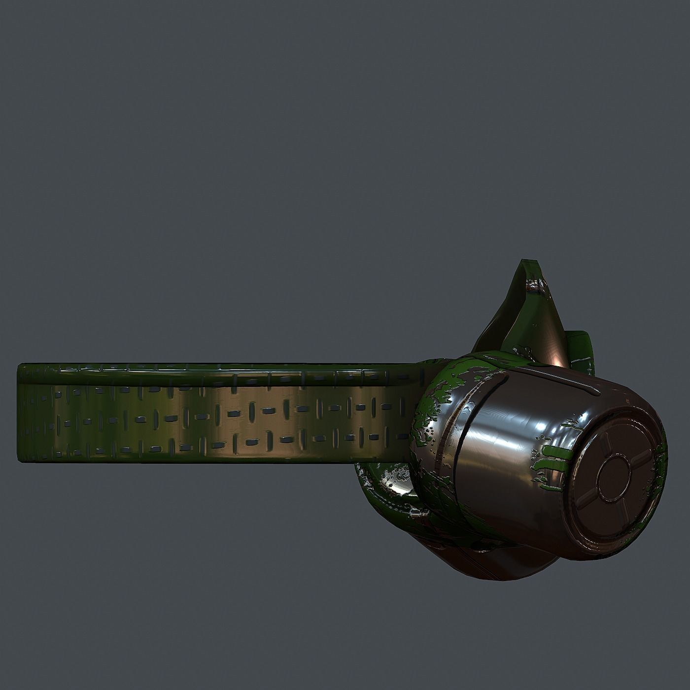 Gas mask helmet 3d model scifi Low-poly Low-poly 3D model Low-poly 3D model_4