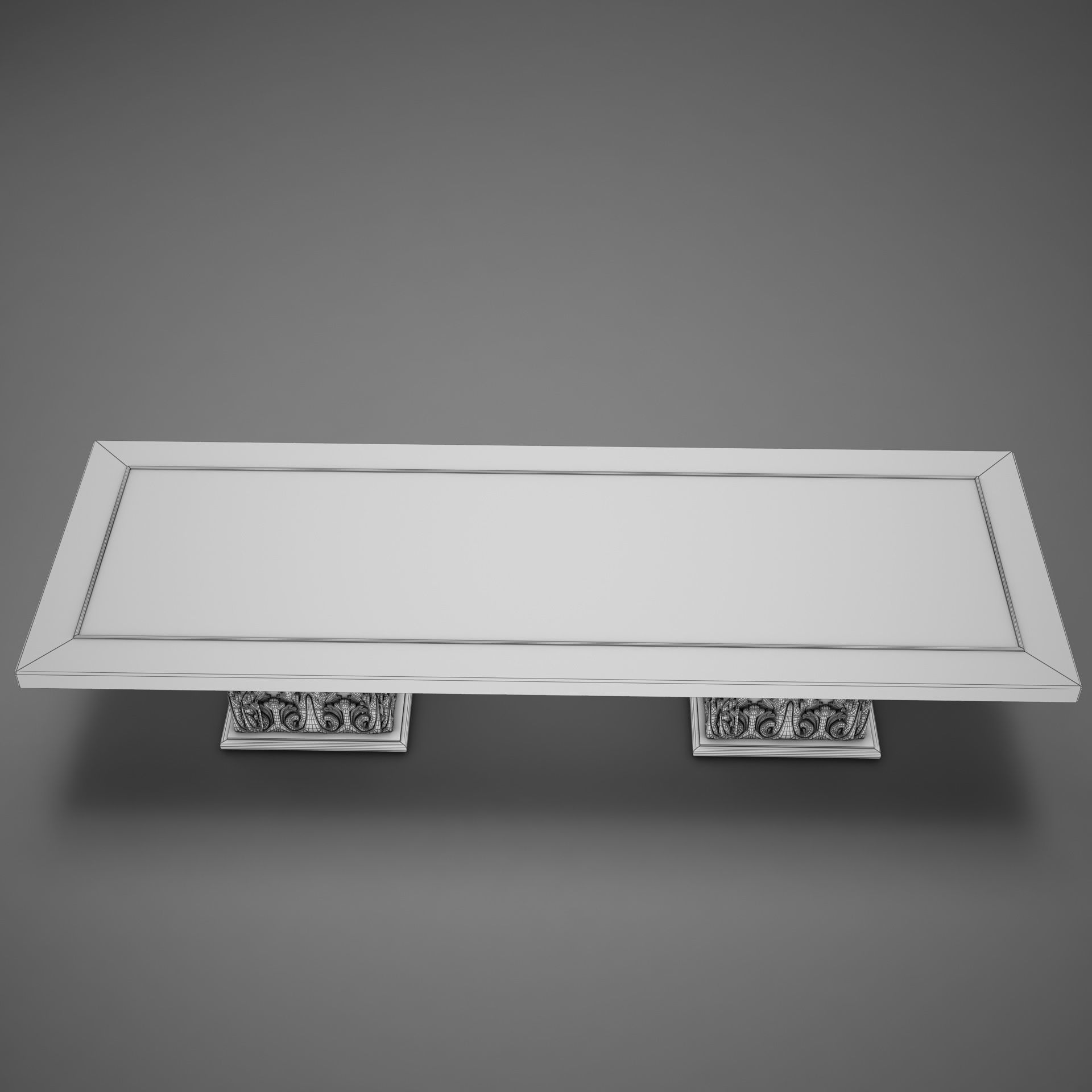 Classic Stone coffe table 3D model_14