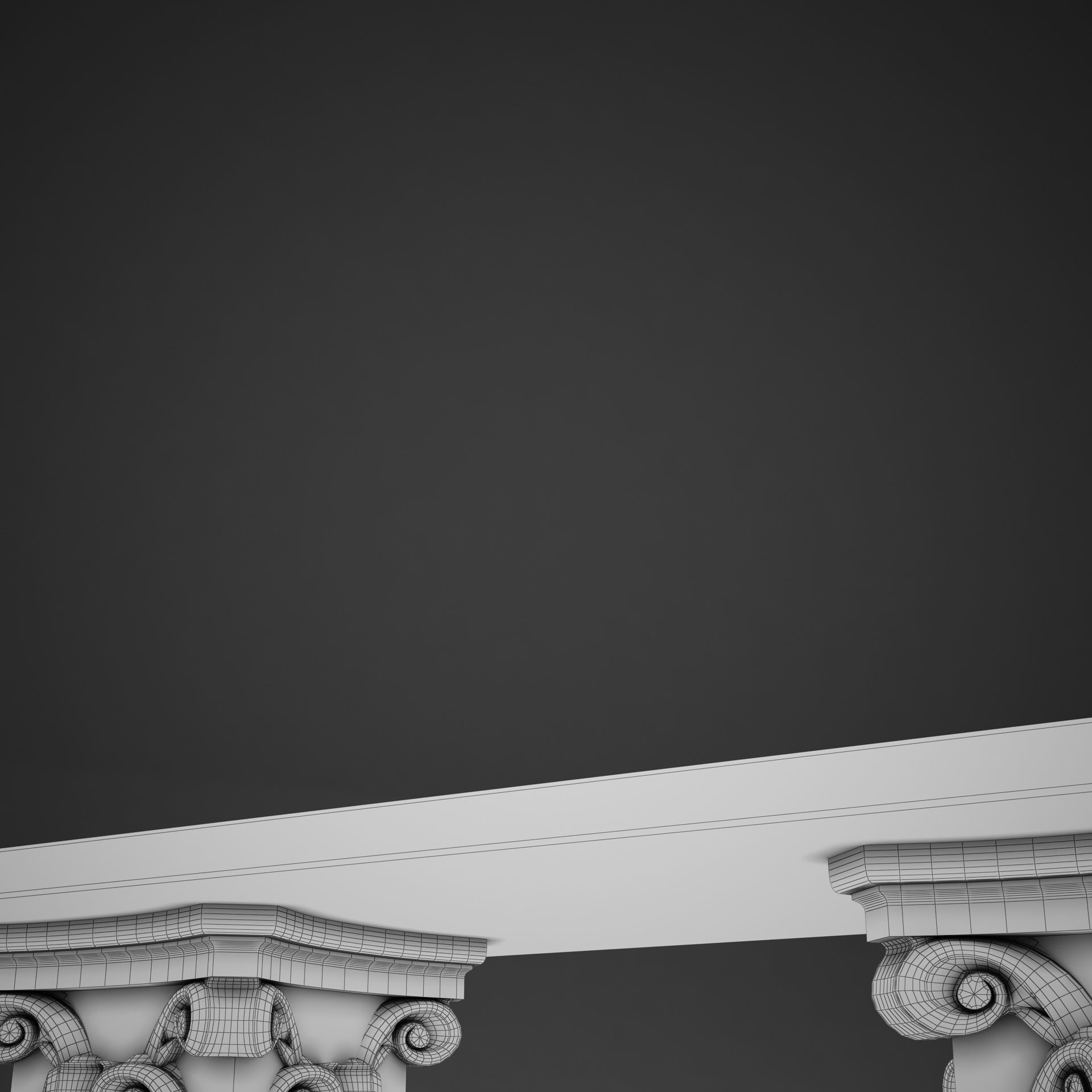 Classic Stone coffe table 3D model_12