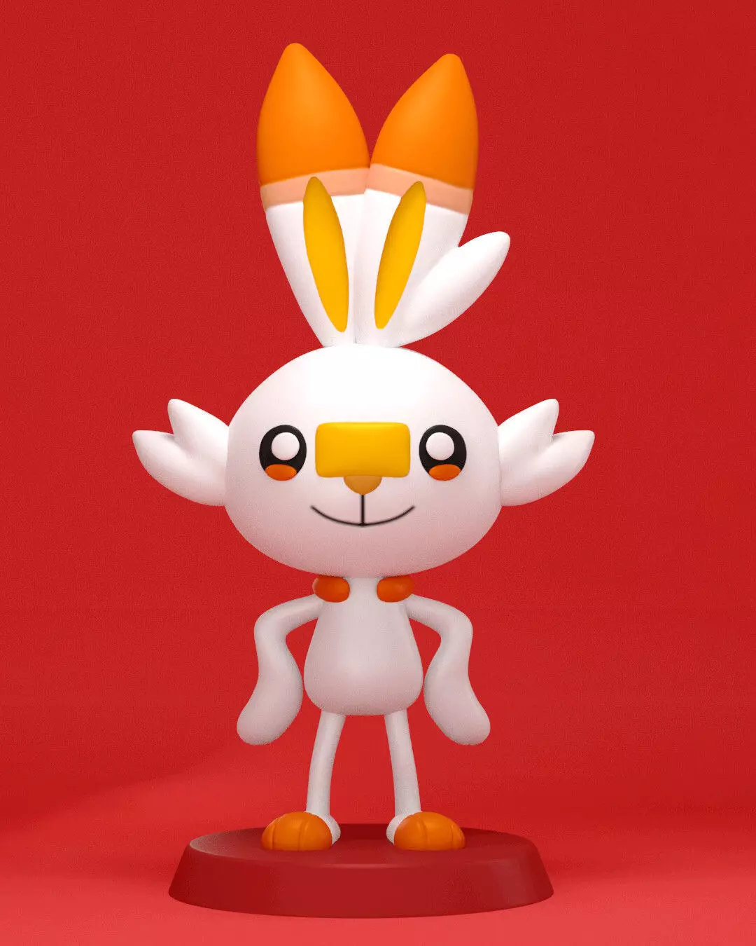 Scorbunny Pokemon 3D print model_0