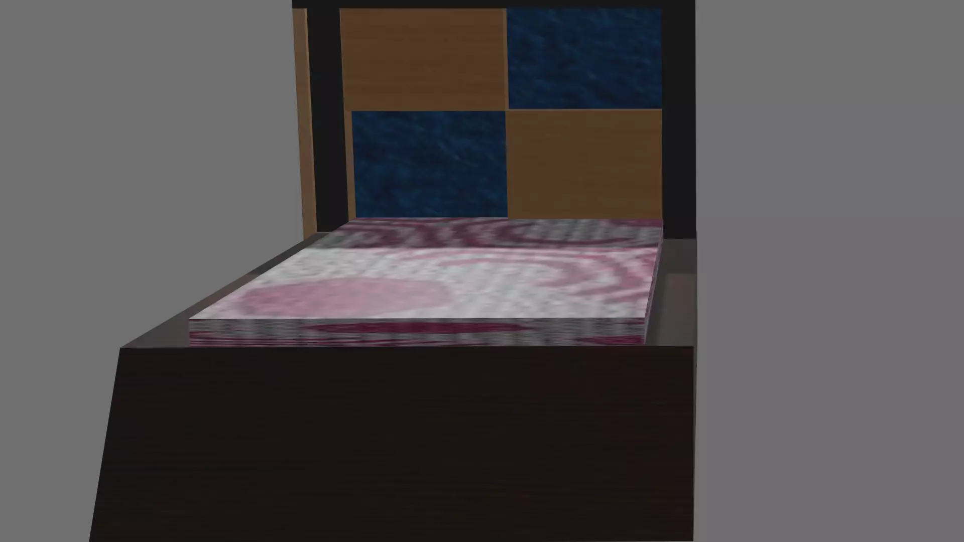 3D MODEL BED-MODERN BED Free 3D model
