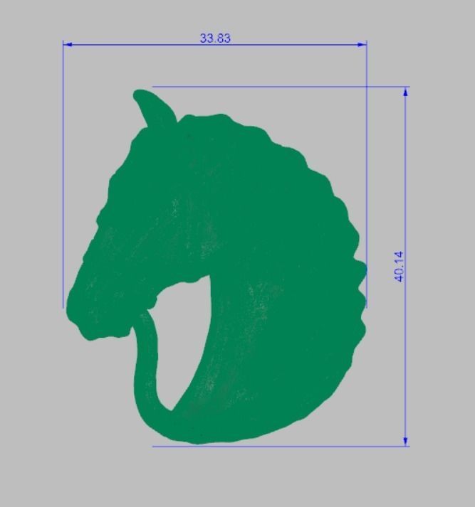 HORSE PENDANT 3D print model_3