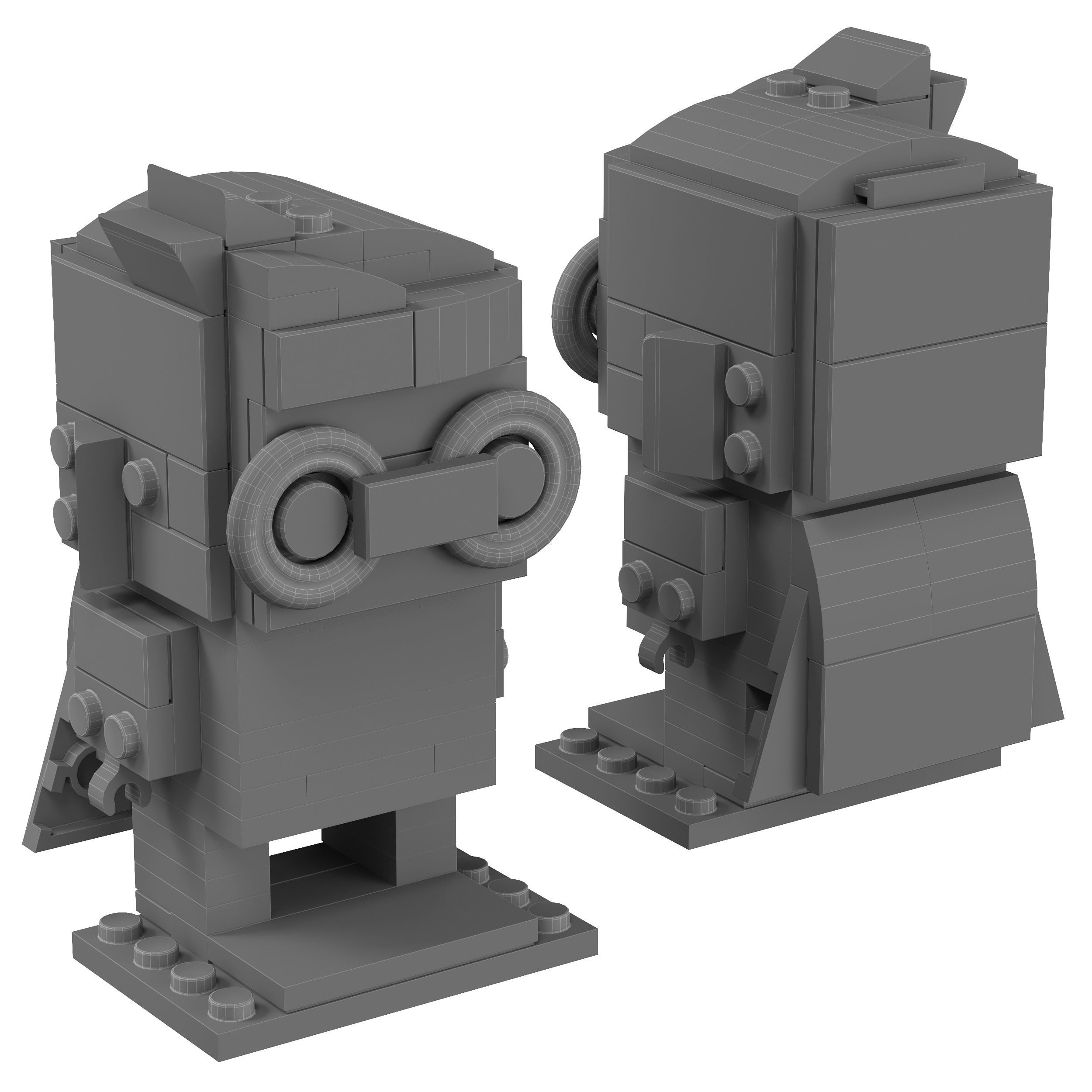 Lego Brickheadz - 41587 Robin 3D model_1