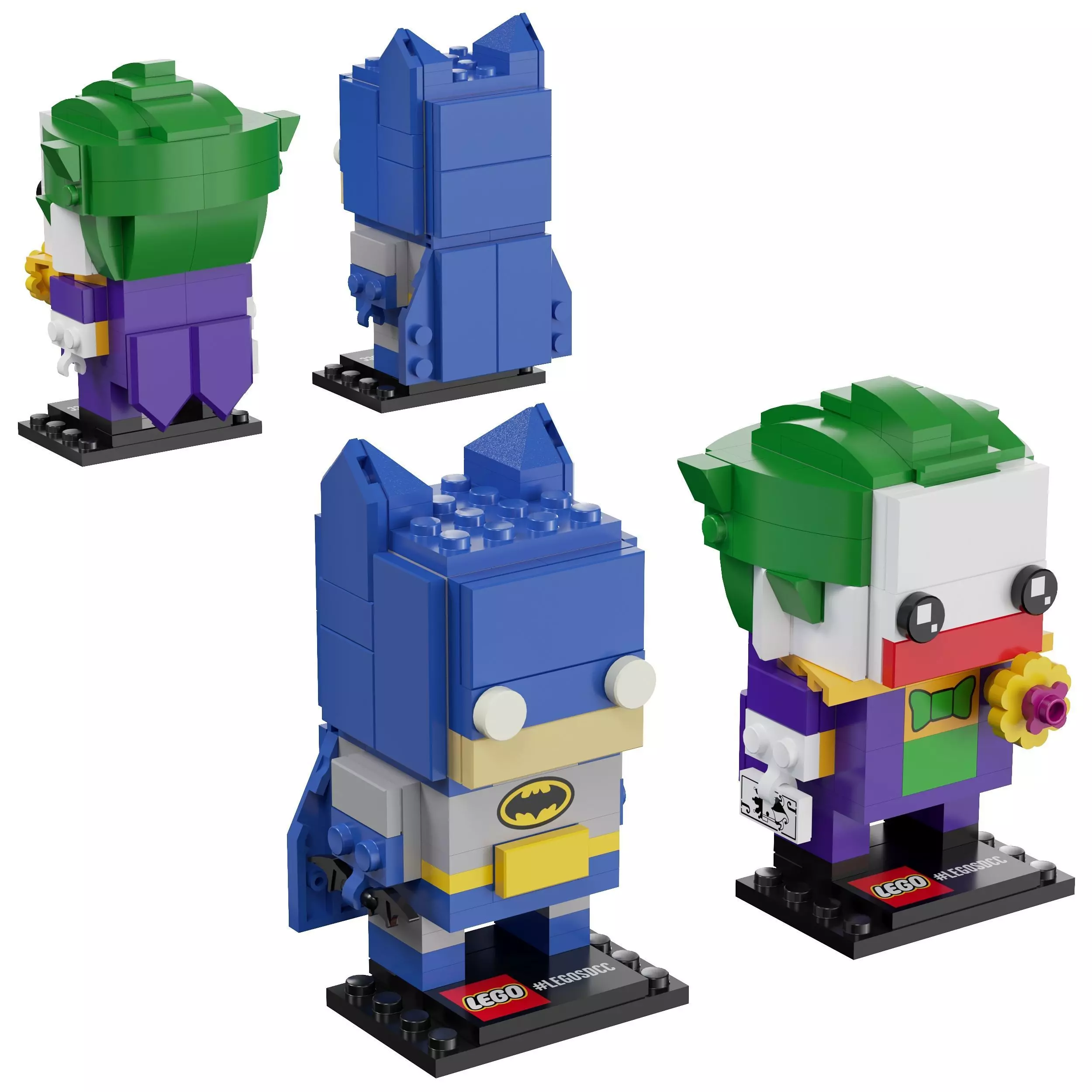 Lego BrickHeadz - 41491 Batman and The Joker 3D model_0
