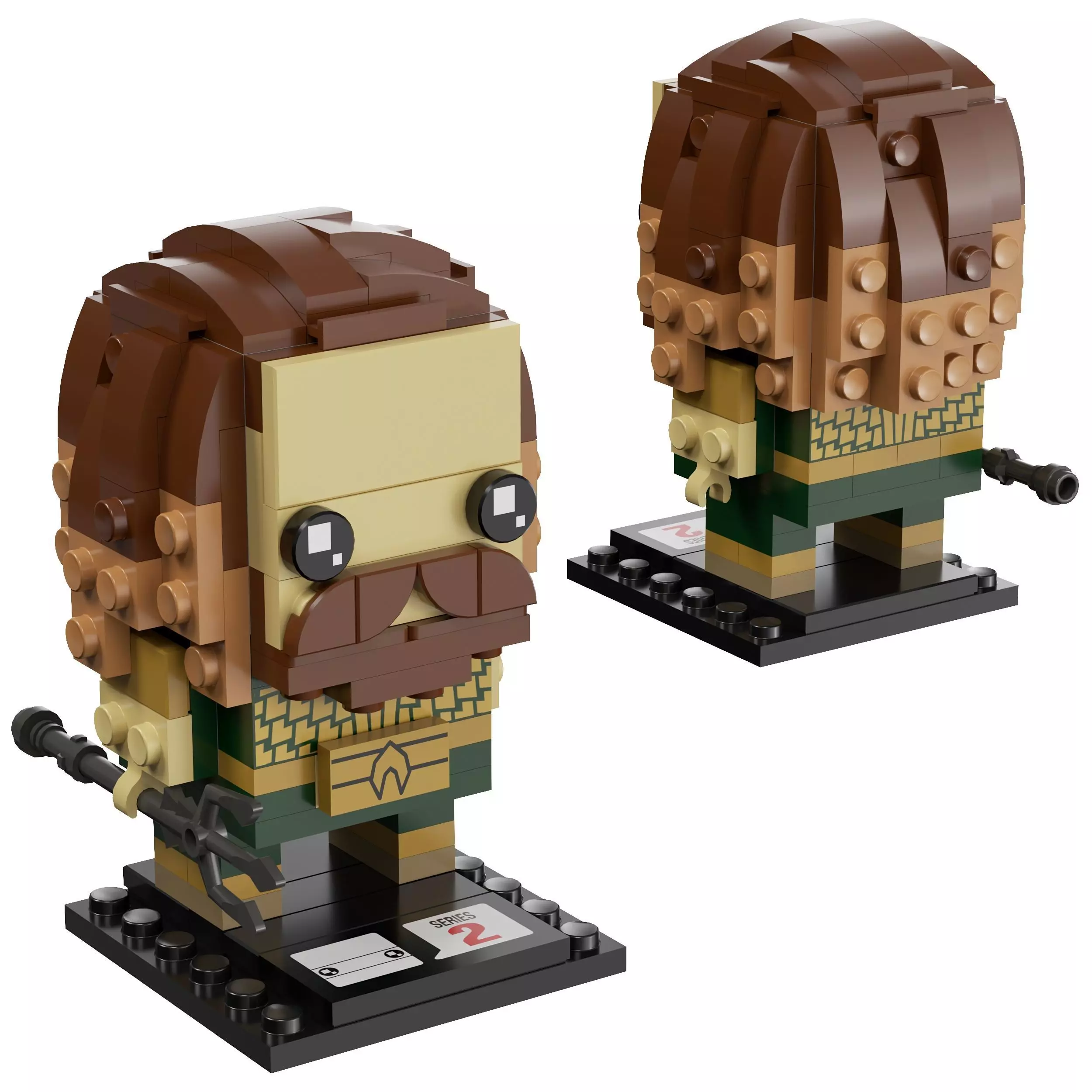 Lego BrickHeadz - 41600 Aquaman 3D model_0