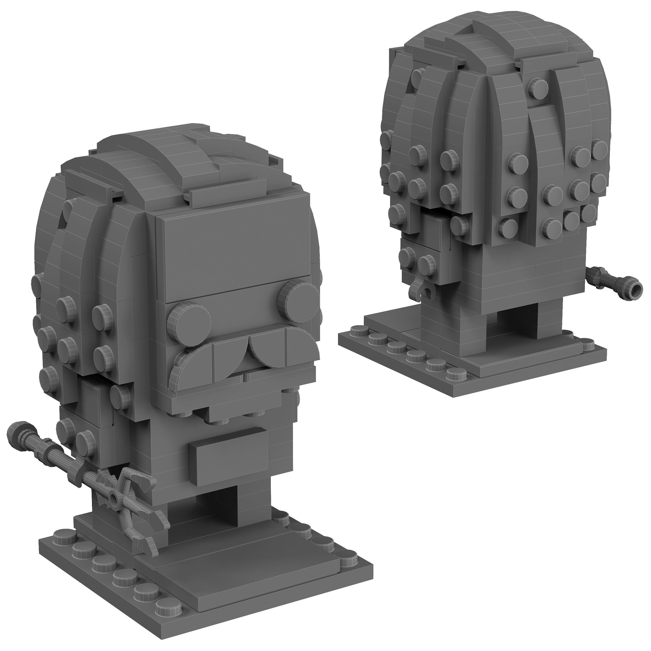 Lego BrickHeadz - 41600 Aquaman 3D model_1