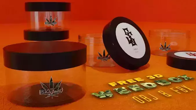 3D WeedBox jar