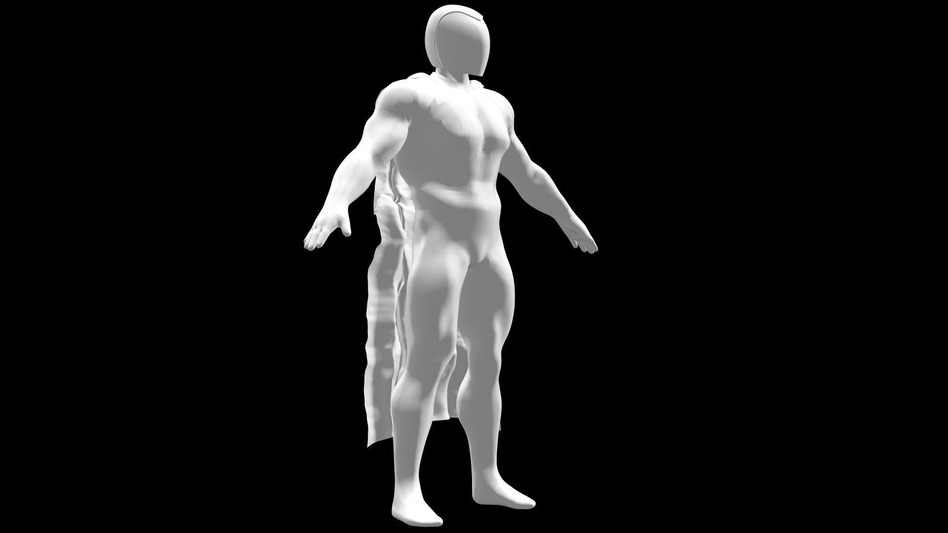 All Star Superman Solar White Suit 3D model_2