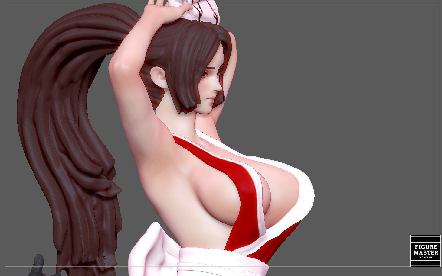 MAI SHIRANUI GIRL KOF GAME ANIME CHARACTER 3D print model_12