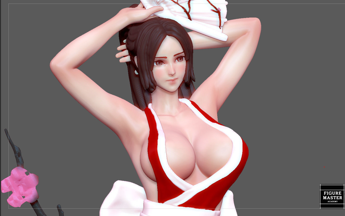 MAI SHIRANUI GIRL KOF GAME ANIME CHARACTER 3D print model_9