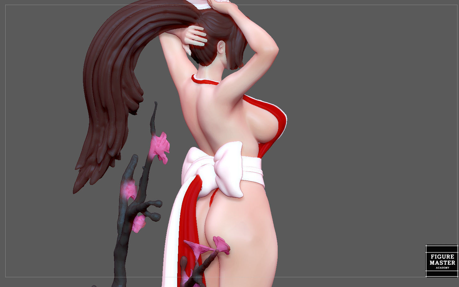 MAI SHIRANUI GIRL KOF GAME ANIME CHARACTER 3D print model_7