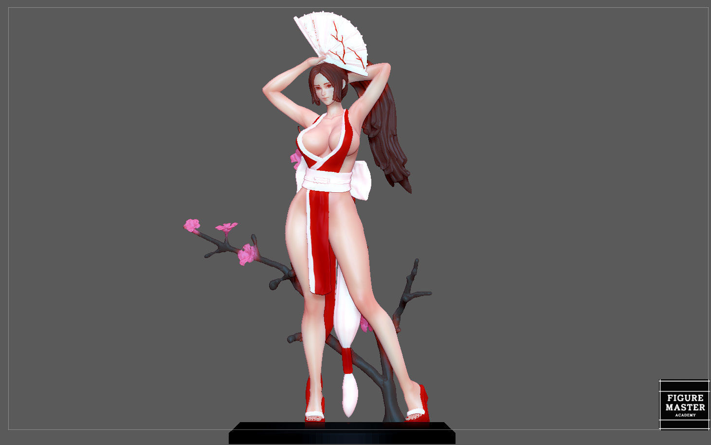 MAI SHIRANUI GIRL KOF GAME ANIME CHARACTER 3D print model_17