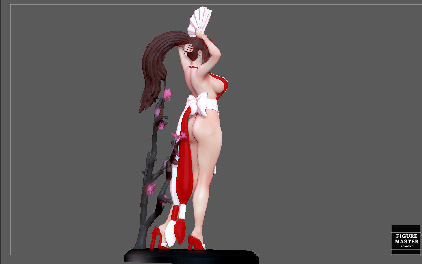 MAI SHIRANUI GIRL KOF GAME ANIME CHARACTER 3D print model_19
