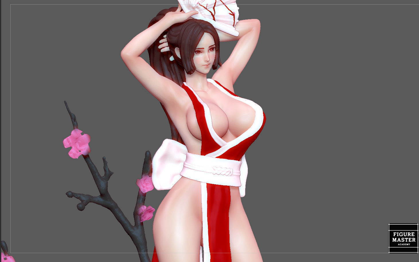 MAI SHIRANUI GIRL KOF GAME ANIME CHARACTER 3D print model_3