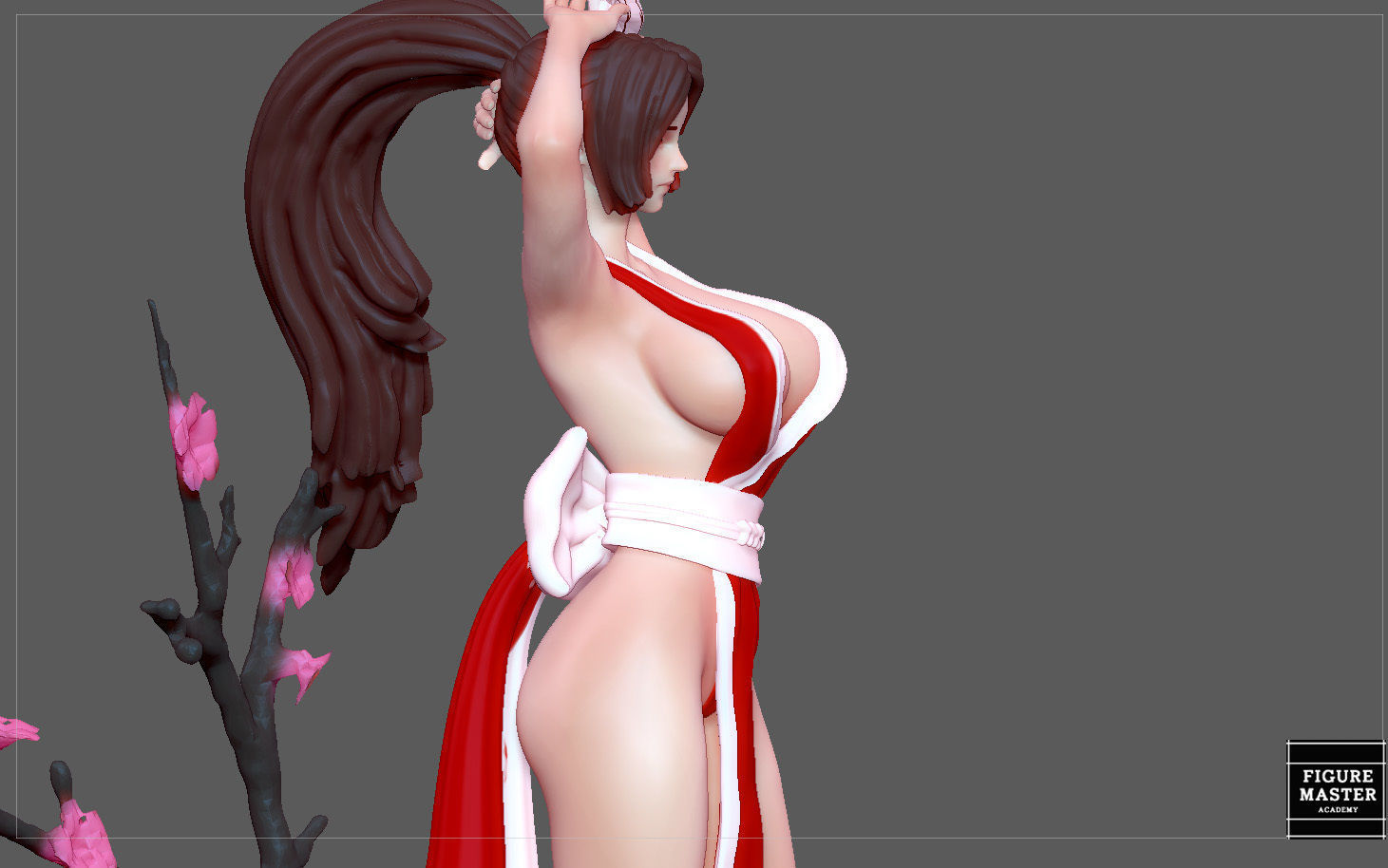 MAI SHIRANUI GIRL KOF GAME ANIME CHARACTER 3D print model_6