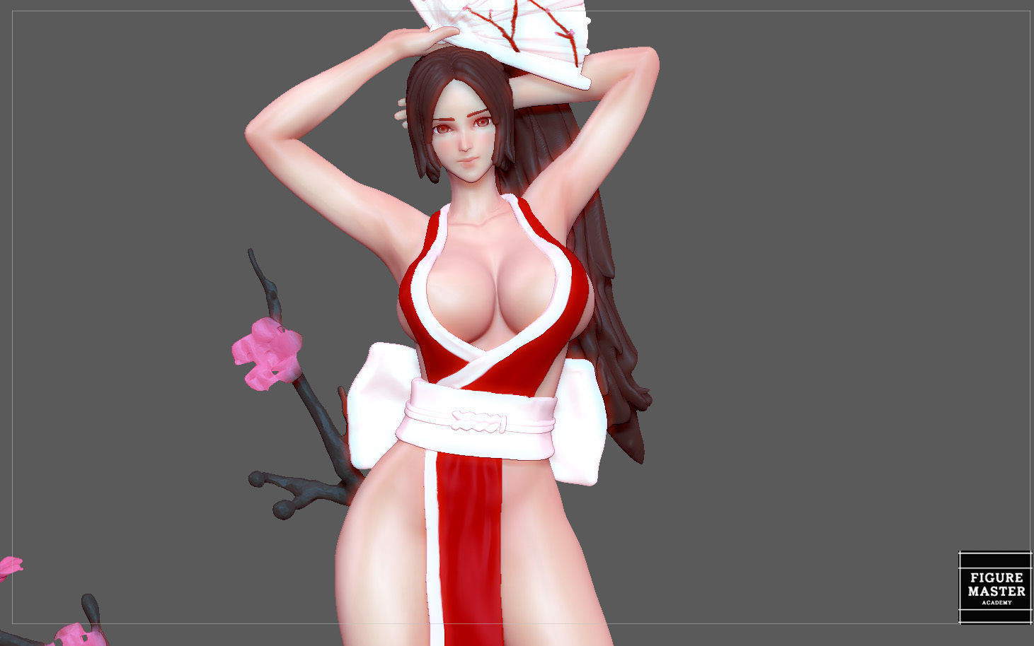 MAI SHIRANUI GIRL KOF GAME ANIME CHARACTER 3D print model_14