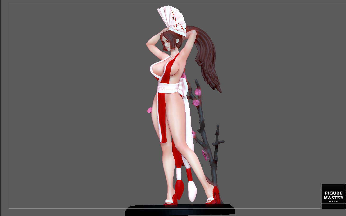 MAI SHIRANUI GIRL KOF GAME ANIME CHARACTER 3D print model_23