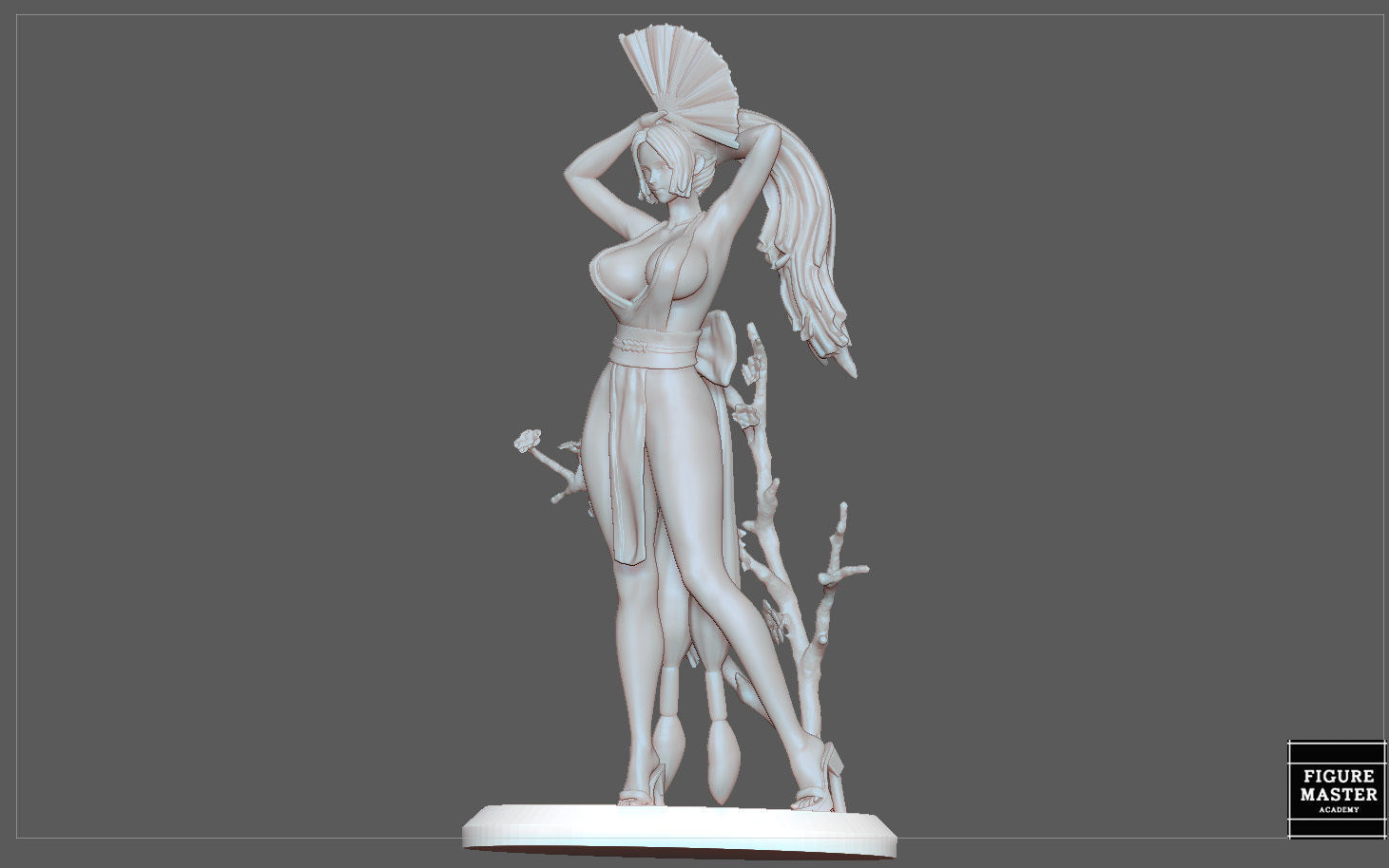 MAI SHIRANUI GIRL KOF GAME ANIME CHARACTER 3D print model_28