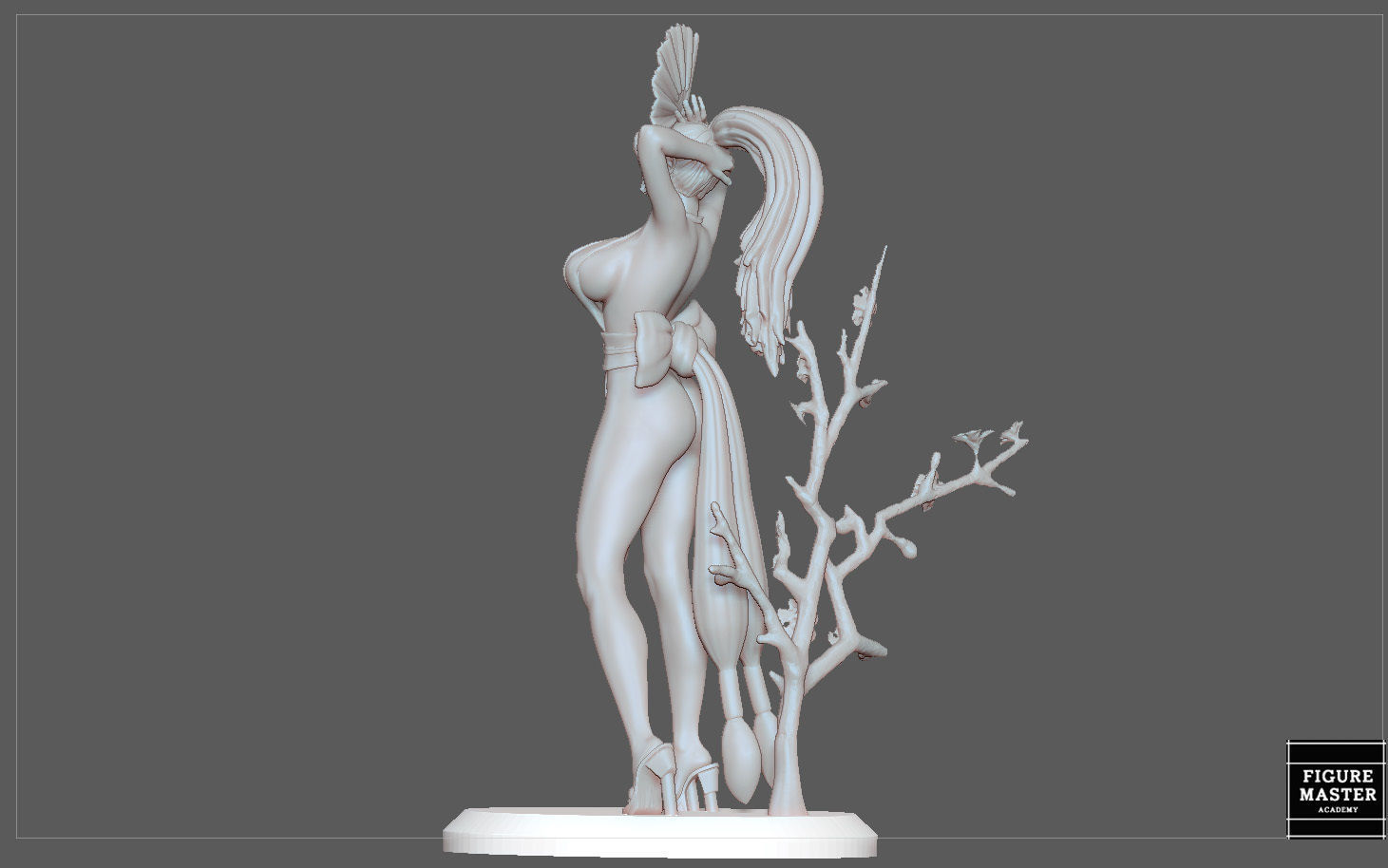 MAI SHIRANUI GIRL KOF GAME ANIME CHARACTER 3D print model_27
