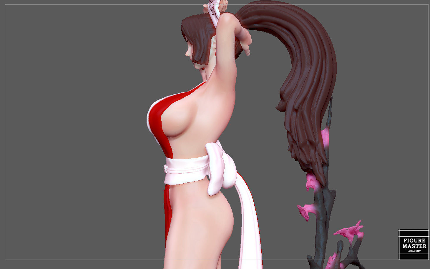 MAI SHIRANUI GIRL KOF GAME ANIME CHARACTER 3D print model_5