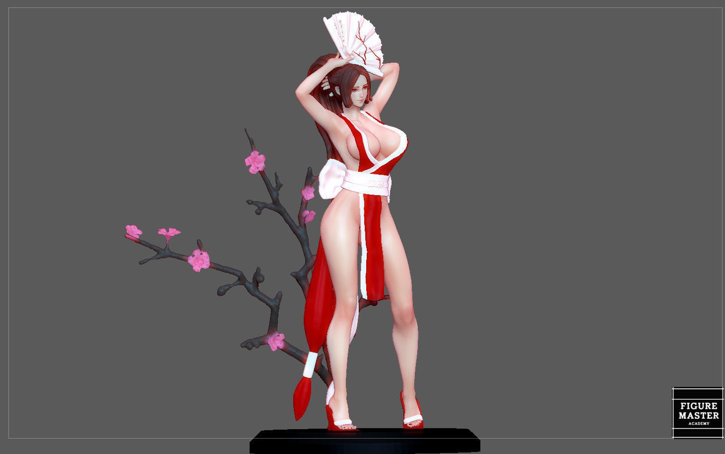 MAI SHIRANUI GIRL KOF GAME ANIME CHARACTER 3D print model_10