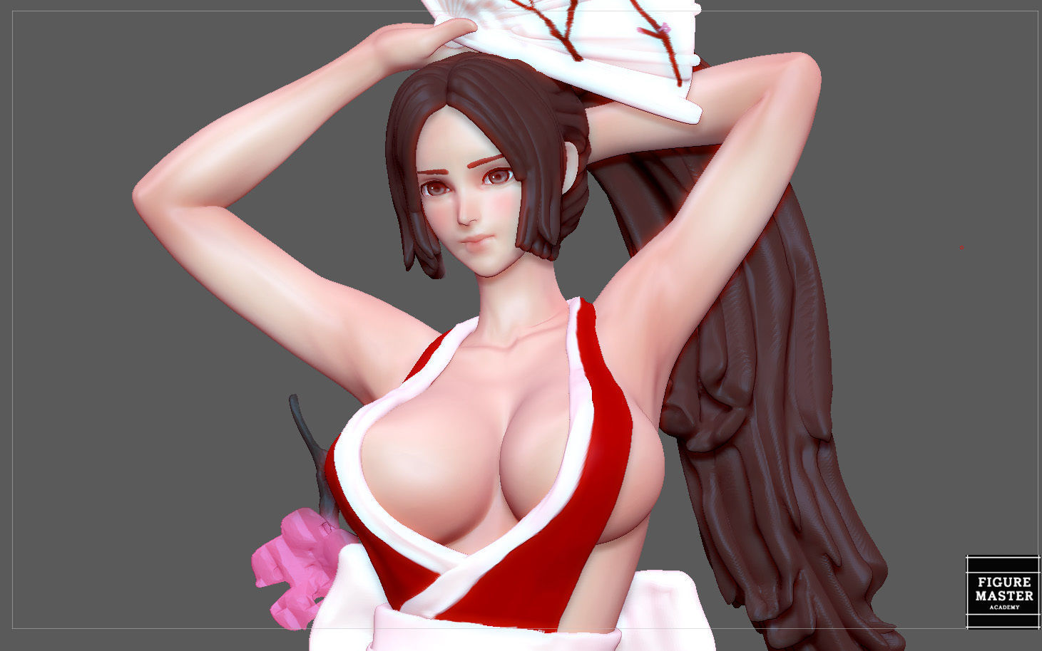 MAI SHIRANUI GIRL KOF GAME ANIME CHARACTER 3D print model_11