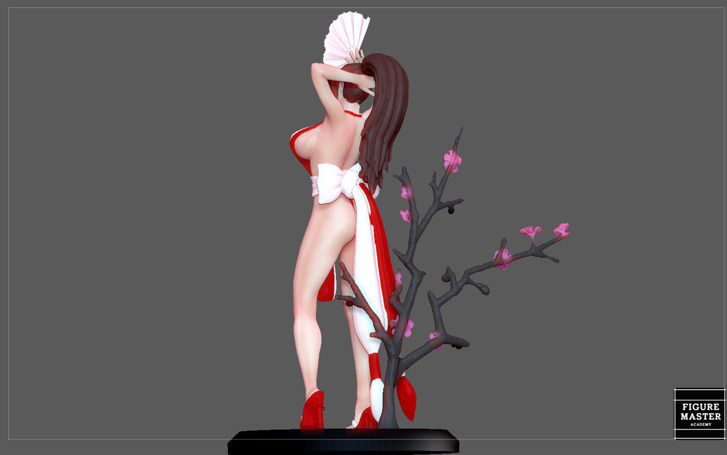 MAI SHIRANUI GIRL KOF GAME ANIME CHARACTER 3D print model_21
