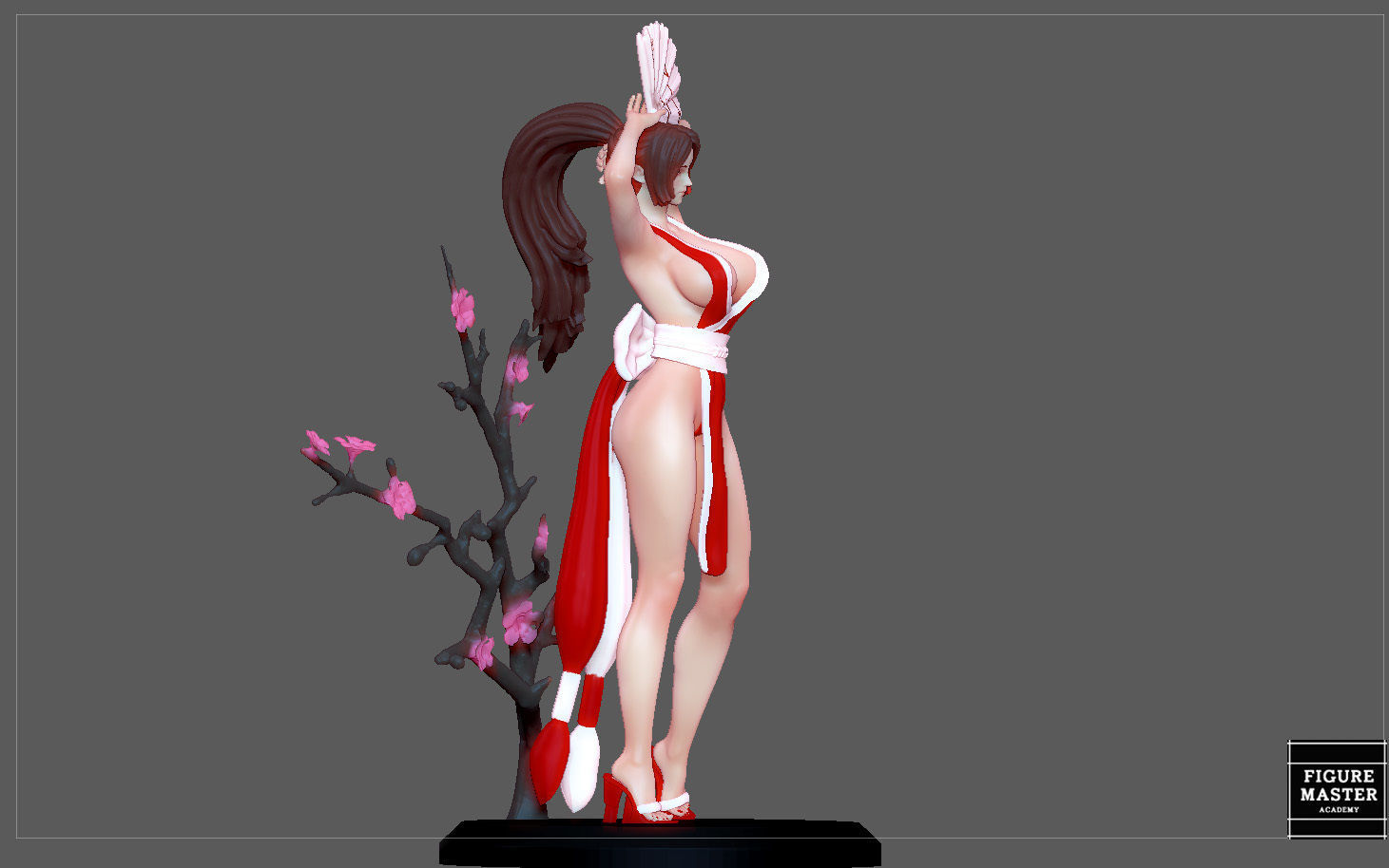 MAI SHIRANUI GIRL KOF GAME ANIME CHARACTER 3D print model_18