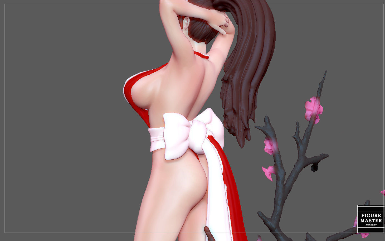 MAI SHIRANUI GIRL KOF GAME ANIME CHARACTER 3D print model_8