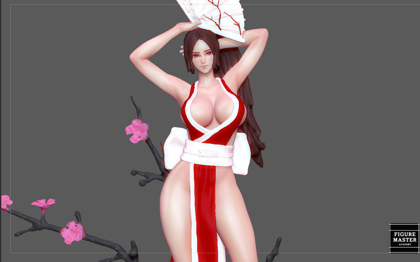 MAI SHIRANUI GIRL KOF GAME ANIME CHARACTER 3D print model_1