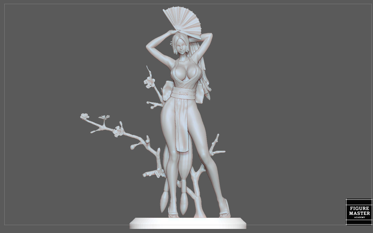 MAI SHIRANUI GIRL KOF GAME ANIME CHARACTER 3D print model_24