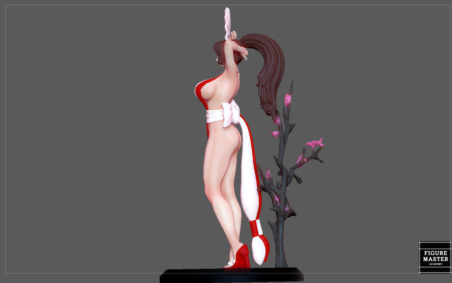 MAI SHIRANUI GIRL KOF GAME ANIME CHARACTER 3D print model_22