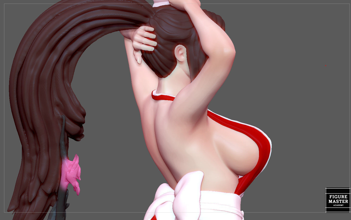 MAI SHIRANUI GIRL KOF GAME ANIME CHARACTER 3D print model_16