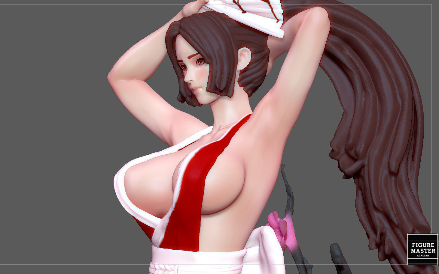 MAI SHIRANUI GIRL KOF GAME ANIME CHARACTER 3D print model_13