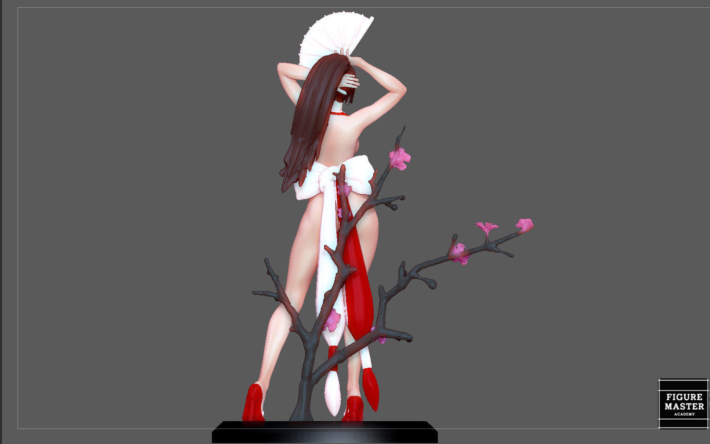 MAI SHIRANUI GIRL KOF GAME ANIME CHARACTER 3D print model_20