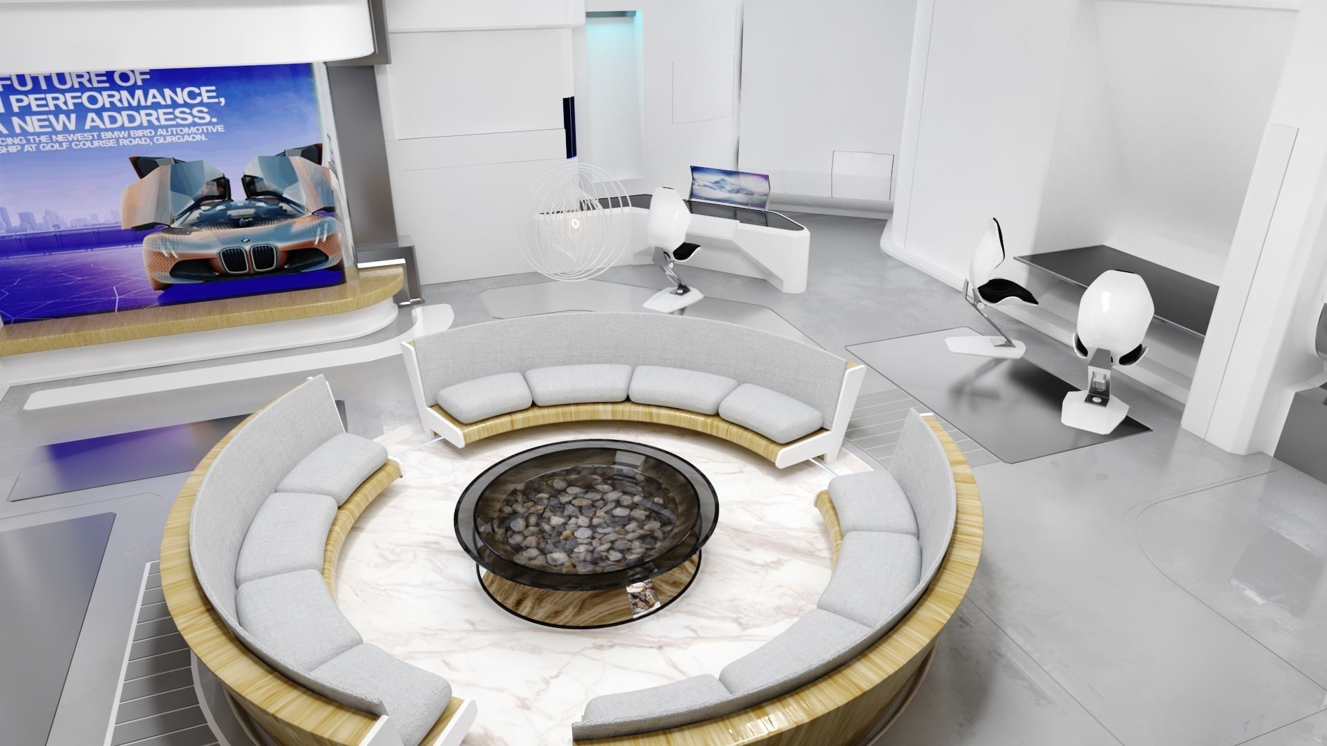 Modular SCI-FI Interior Serie B Rest Room 3D model_2