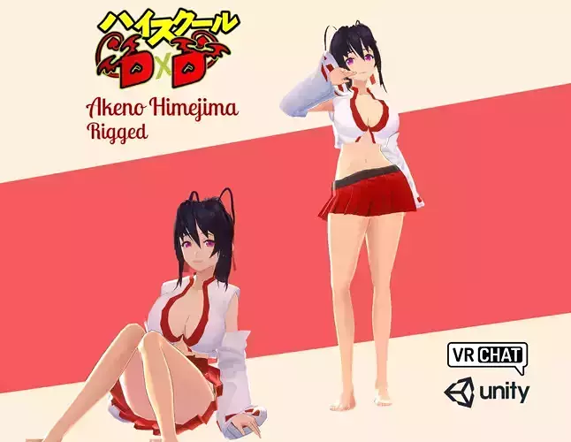 Akeno Himejima - Highschool DxD 3D model