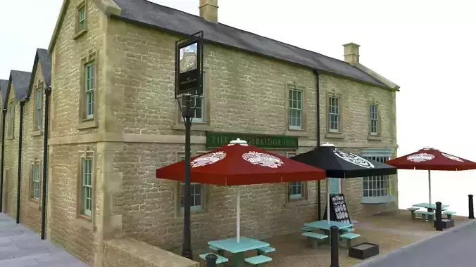 An English Country Pub Inn Hotel