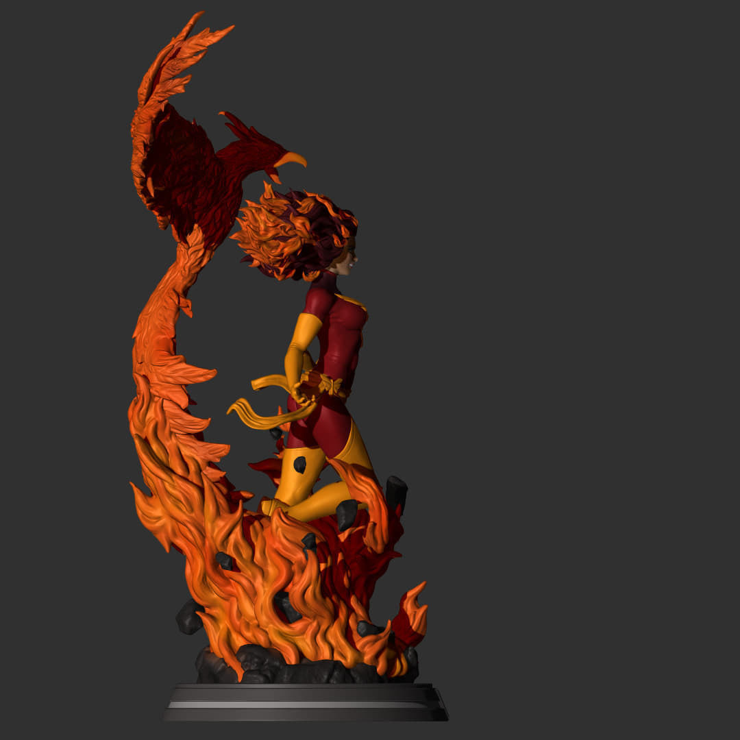 Fan Art - Dark Phoenix - Jean Grey 3D print model_1