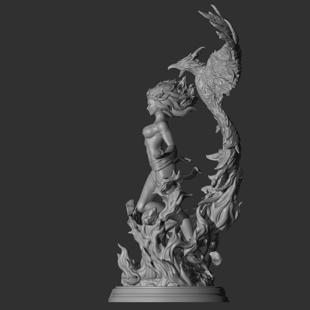 Fan Art - Dark Phoenix - Jean Grey 3D print model_6