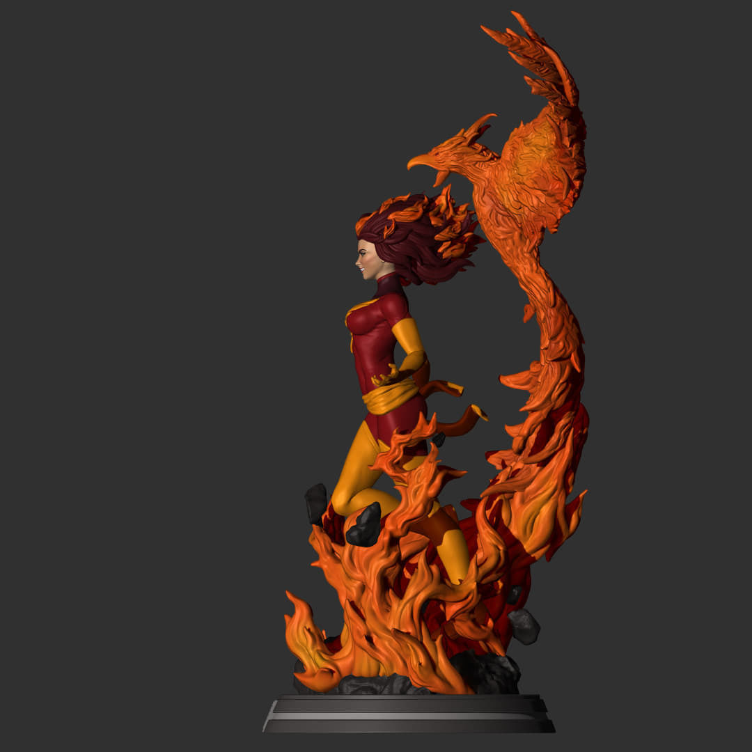 Fan Art - Dark Phoenix - Jean Grey 3D print model_2